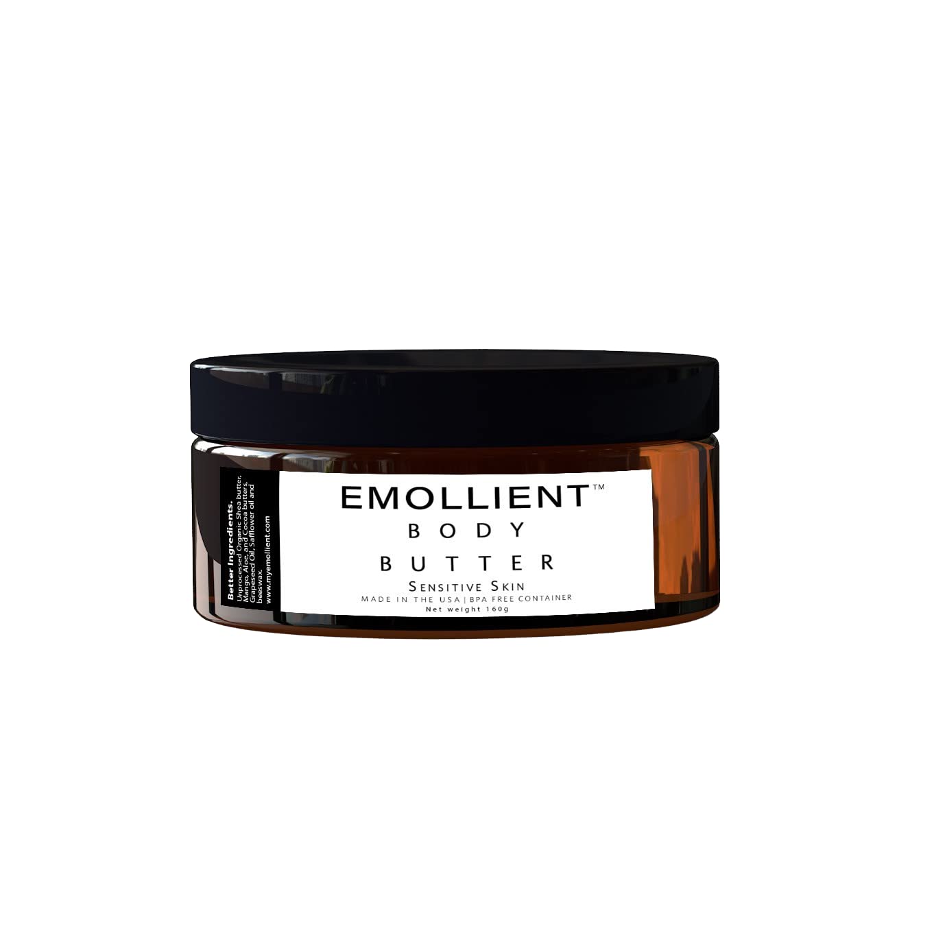 Natural Handmade Emollient Butter for Dry Skin & Eczema Relief - Essential Oils Infused with Vitamins & Antioxidants - 160g for Sensitive Skin Care - Perfect for Nighttime Moisturizing & Dermatitis Treatment