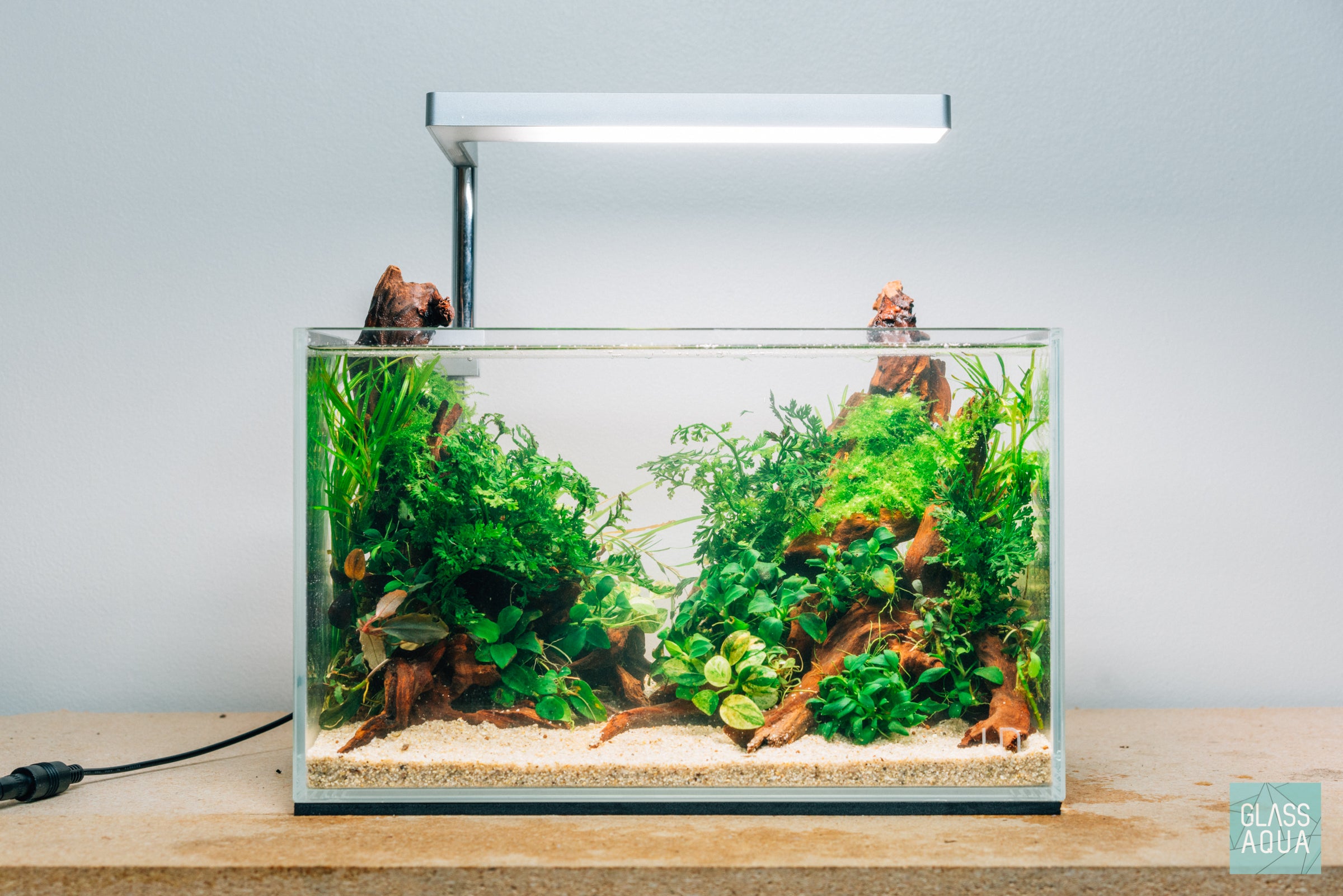 ONF Flat Nano LED Light in Rose Gold - Ultra-Thin Aquarium Light for Planted Tanks & Nano Fish Tanks | Perfect for Low-Tech & High-Tech Aquascaping