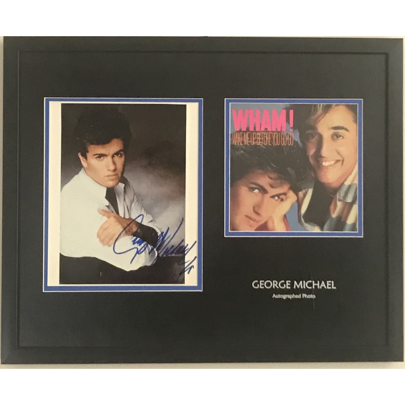 George Michael Autographed Photo Collage with Epperson COA - Rare Collectible Memorabilia for Fans, Music Enthusiasts, and Gift Giving