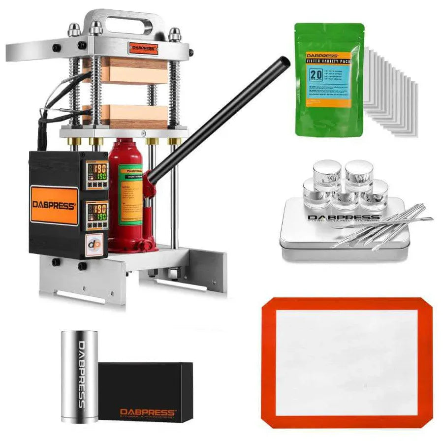 Dabpress 4 Ton Rosin Press Kit with Pre-Press Mold & Accessories - Perfect for DIY Rosin Extraction at Home or Small Business