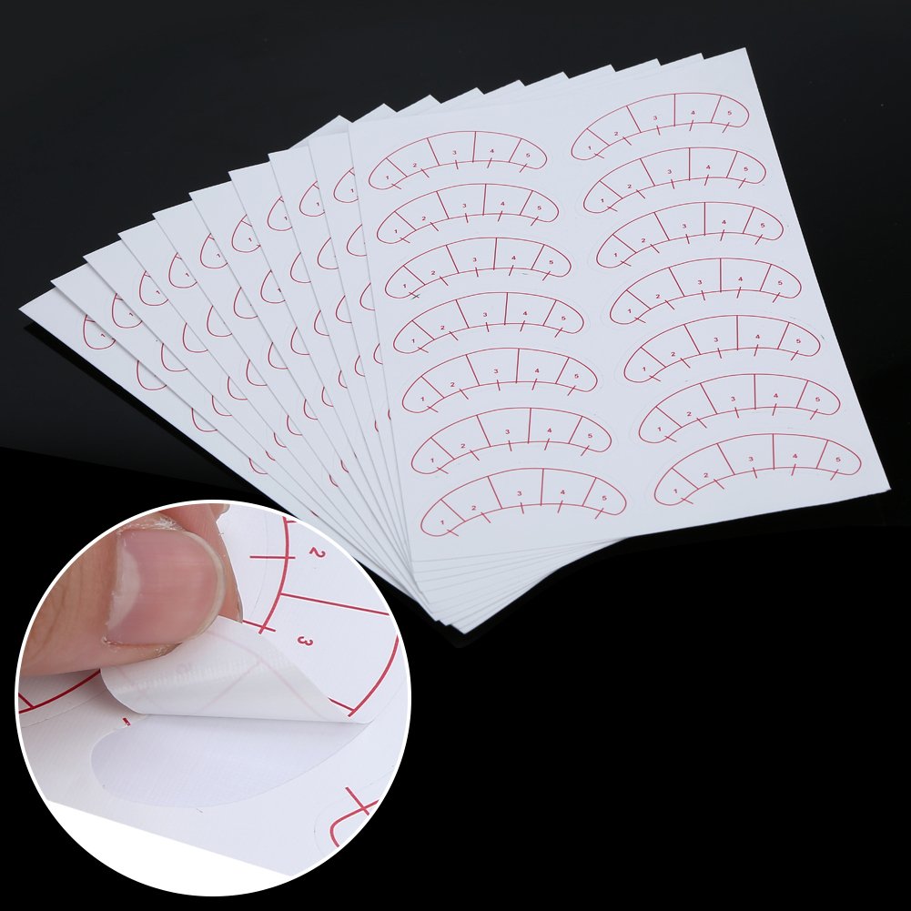 140 PCS Eyelash Extension Adhesive Stickers - Self-Adhesive Lash Isolation Pads & Positioning Patches for Professional Eyelash Extension Training - Perfect for Salon, Home Use & DIY Lash Artists