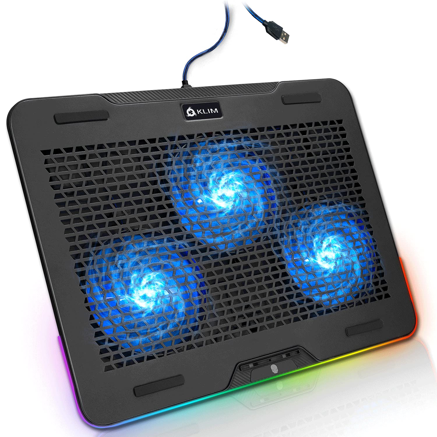KLIM Aurora Laptop Cooling Pad with RGB Lighting - 11
