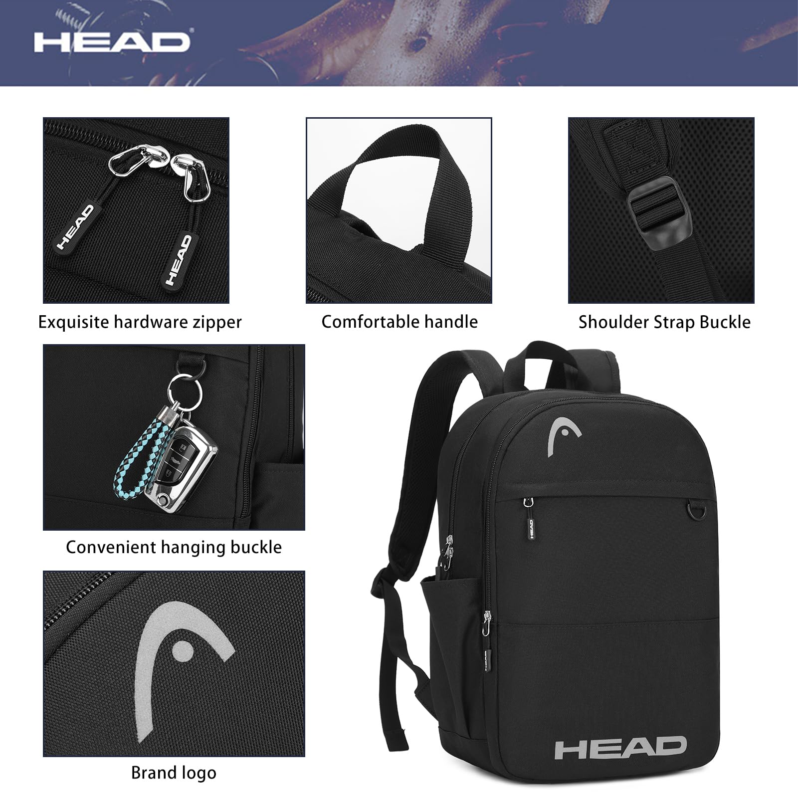 Waterproof Travel Backpack for Women & Men - Lightweight Laptop Backpack Fits 15.6 Inch Notebook, Durable College Backpack for Gym, Work, School, Hiking & Outdoor Activities | Perfect for Commuting, Business Trips & Weekend Getaways