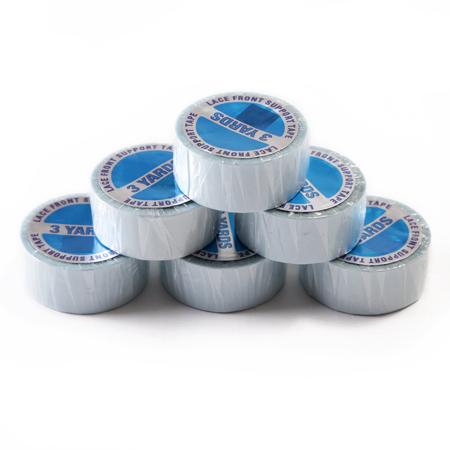 Double-Sided Super Blue Tape Roll - 3 Yards for Tape-in Hair Extensions (1.9cm Width, Strong Hold) - Perfect for Salon, Home Use & DIY Hair Styling