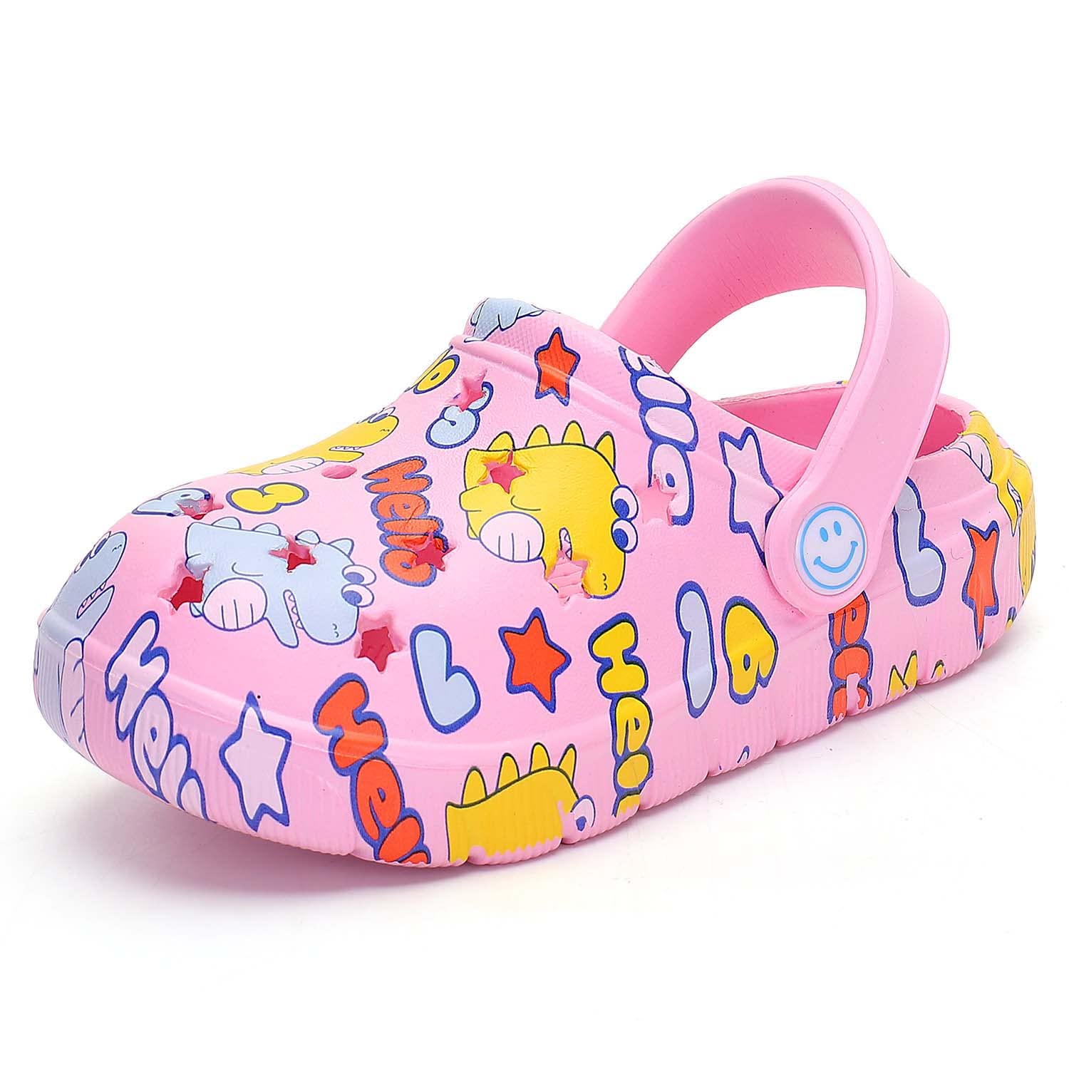 **Kids Garden Clogs Slip-On Shoes for Boys & Girls - Cute Cartoon Waterproof Shower Sandals for Outdoor Play, Beach & Pool**    **使用场景:** Perfect for backyard play, beach trips, poolside fun, and rainy day adventures.