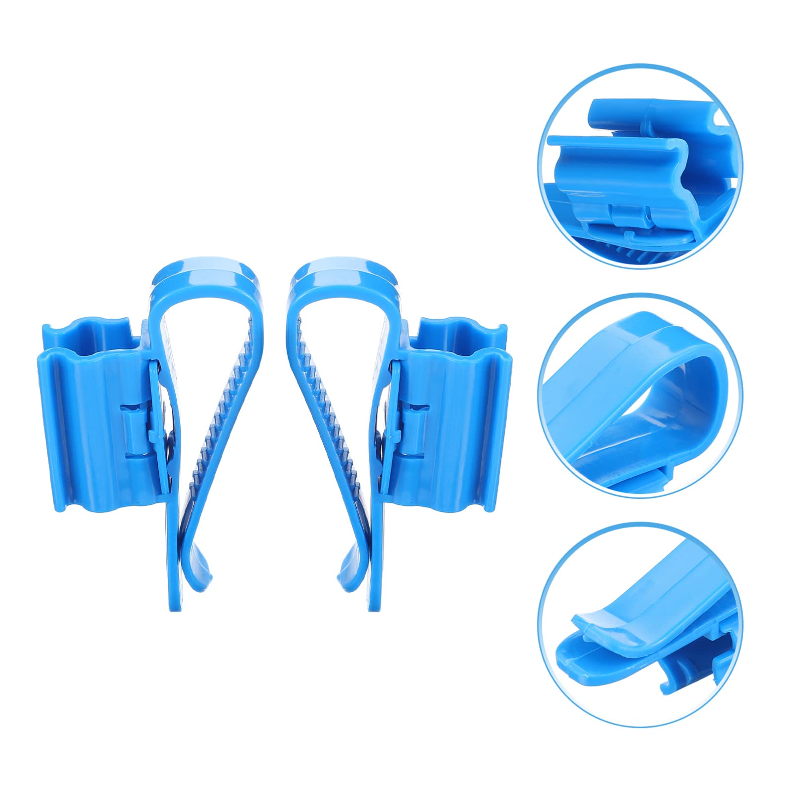 Mipcase 4pcs Plastic Aquarium Retainer Clips - Adjustable Fish Tank Water Clamp, Hose Holder & Hanger for Flex Duct | Perfect for Securing Pipes, Cables & Accessories in Saltwater & Freshwater Tanks