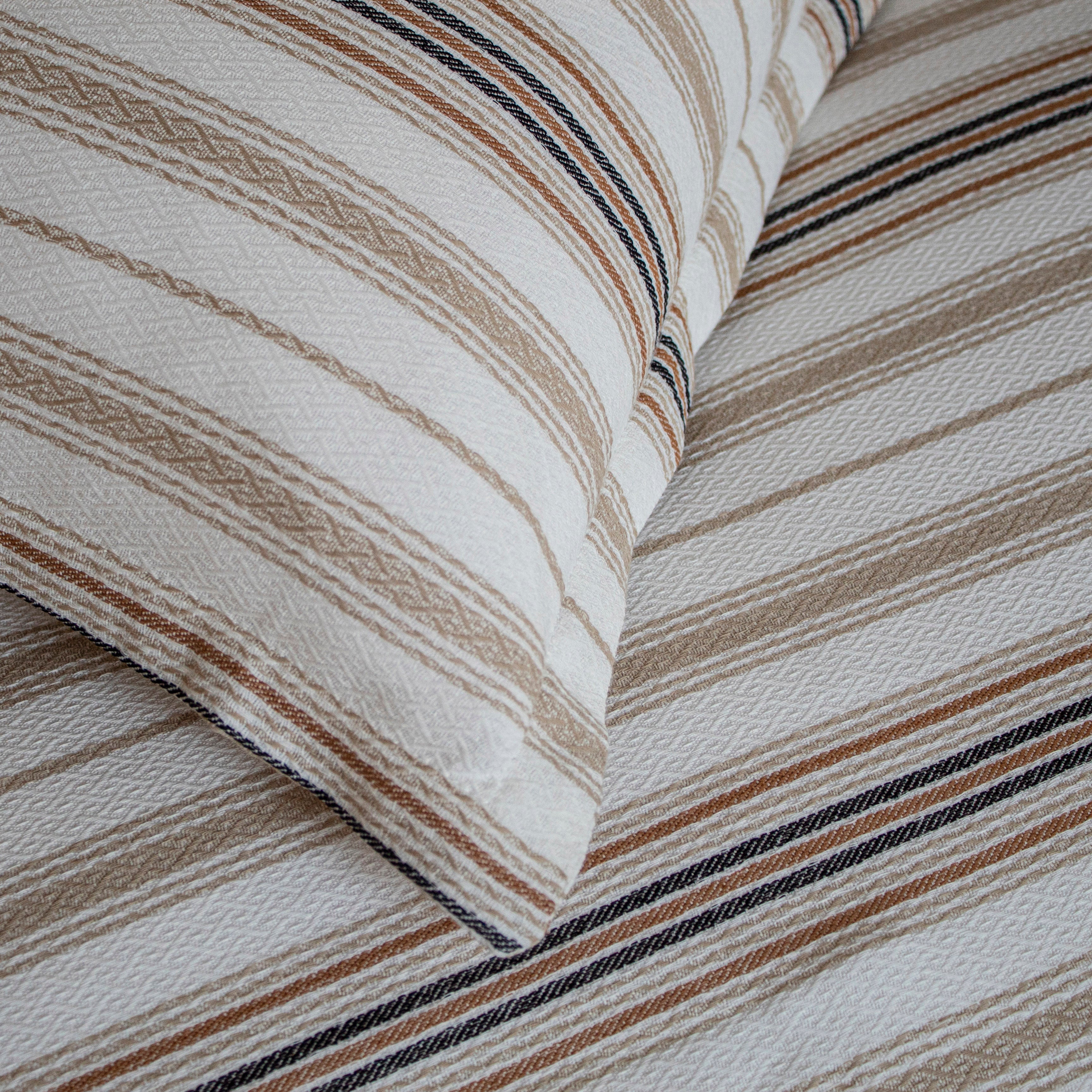 Luxury Sedona Duvet Cover Set - Queen Size 100% Cotton Soft Bedding with Pillowcases - Perfect for Master Bedroom, Guest Room & Hotel Decor
