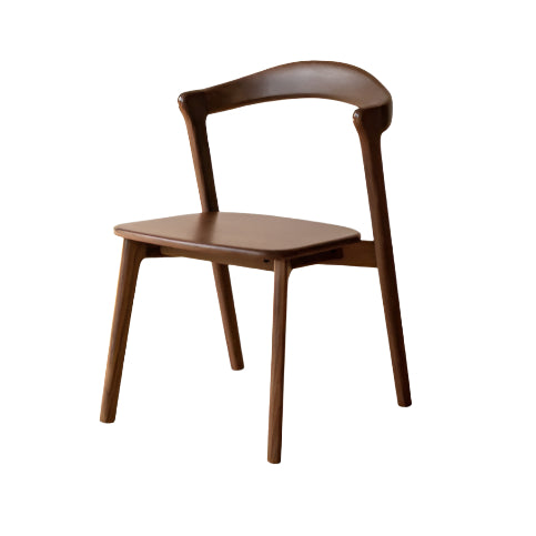 Premium Black Walnut & Ash Solid Wood Dining Chair - Handcrafted Modern Farmhouse Style for Kitchen, Dining Room & Home Decor