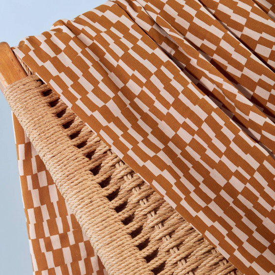 EcoVero™ Viscose Crepe Fabric - Atelier Brunette Domino Ochre - Sustainable Fashion Material for Dresses, Blouses & DIY Sewing Projects