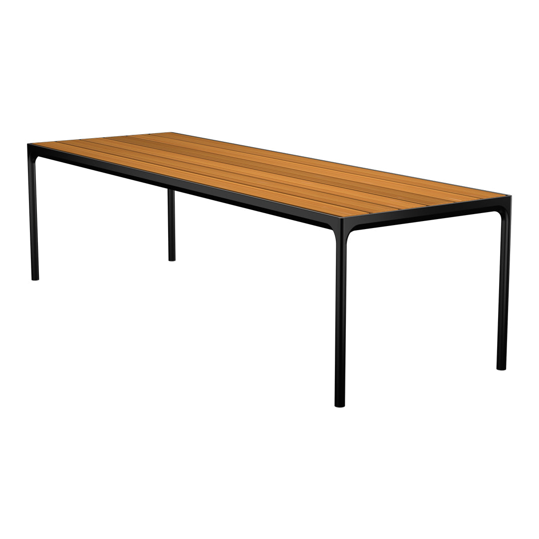 **4-Piece Outdoor Dining Set - Rectangle Patio Table with Chairs for Garden, Backyard, and Poolside Entertaining**