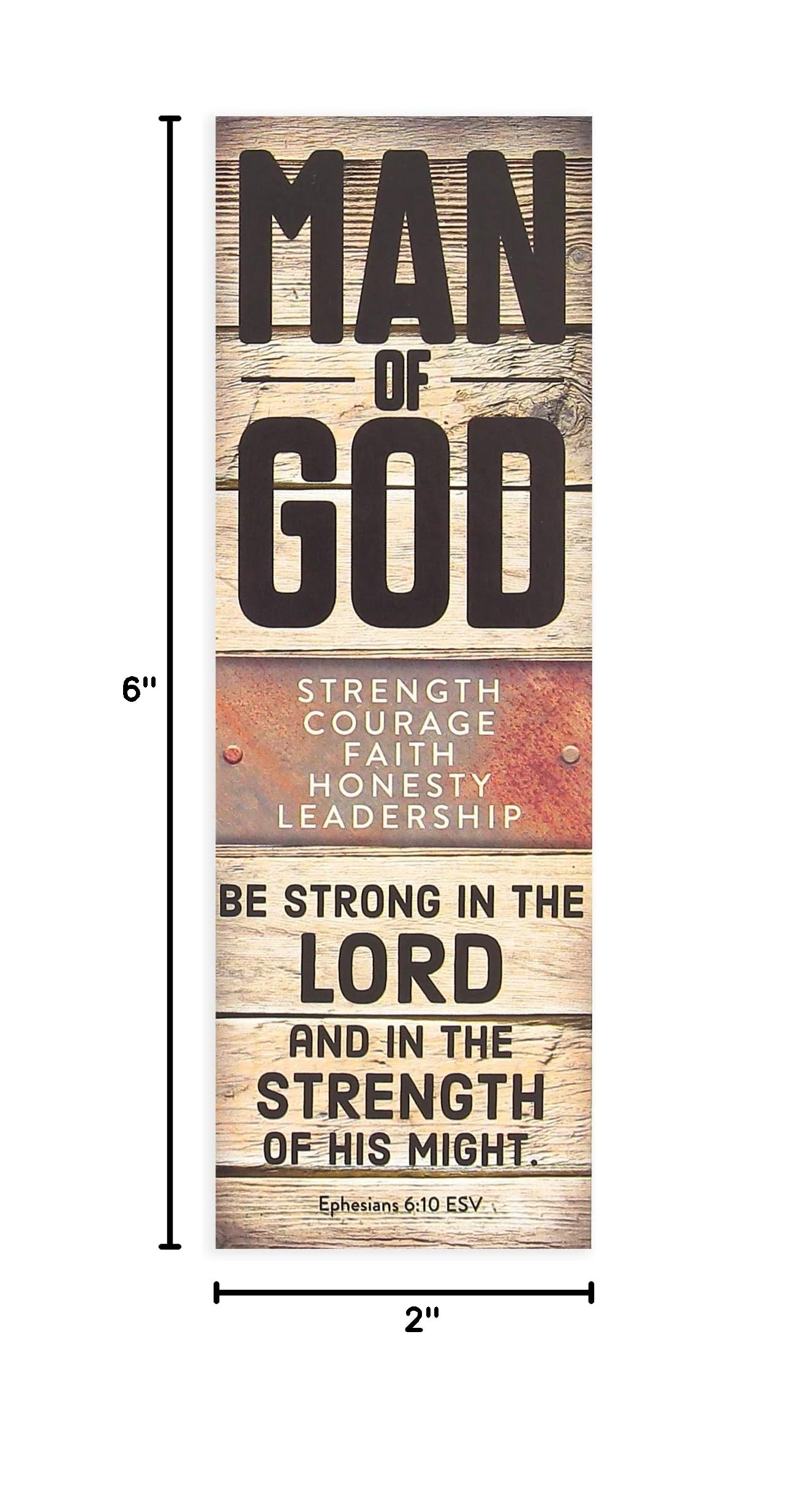 Man of God Bookmarks - 2 x 6 Inch Religious Bookmark Set (25 Pack) - Perfect for Bible Study, Church Gifts & Christian Reading Accessories