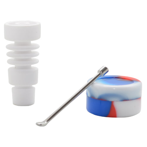 Premium Male Ceramic Dab Nail for Concentrates - 14mm & 18mm Sizes - Perfect for Wax, Oil & Shatter - Essential Dab Rig Accessory for Smooth Hits & Flavorful Experience