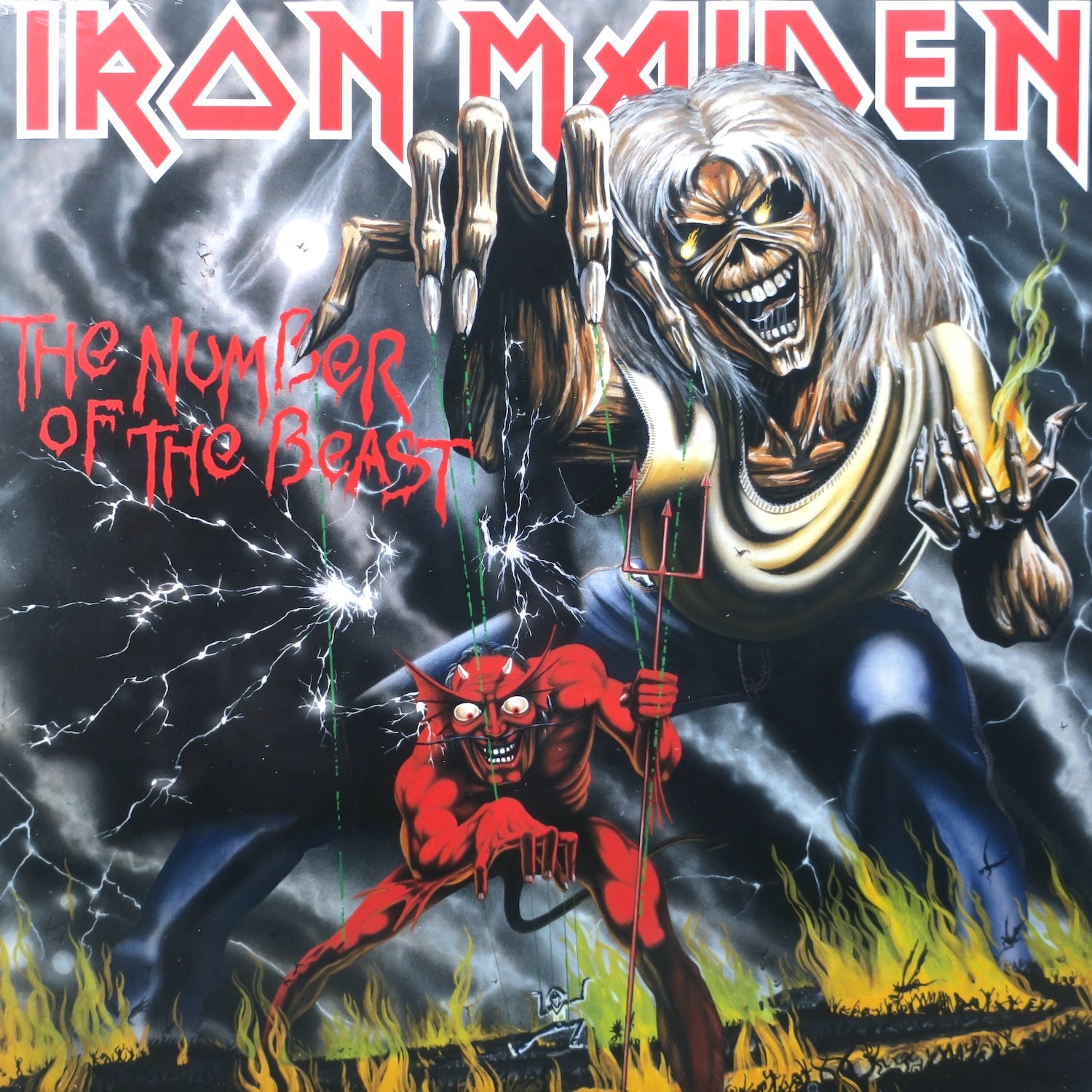 Iron Maiden 'Number Of The Beast' Vinyl LP Record - Heavy Metal Music Album for Collectors & Fans | Perfect for Home Decor, Music Listening & Gift Giving