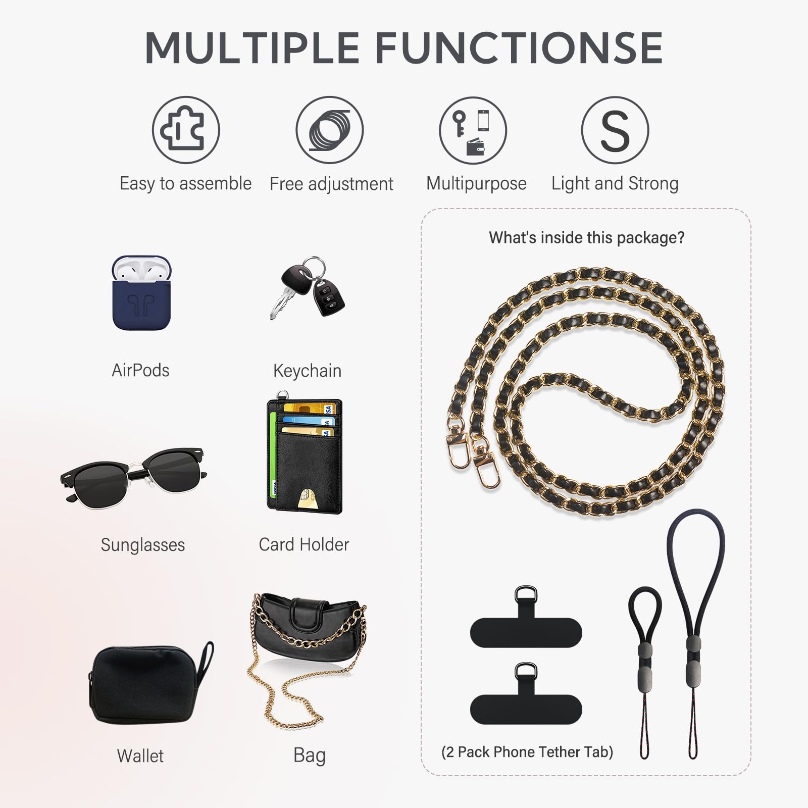 Universal Phone Lanyard with Adjustable Straps - for Smartphones & Daily Use