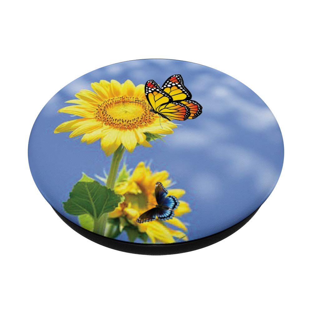 Yellow Sunflower Floral Phone Case with Butterfly Design - Cute Protective Cover for iPhone & Android - Perfect for Spring, Summer & Boho Style Accessories