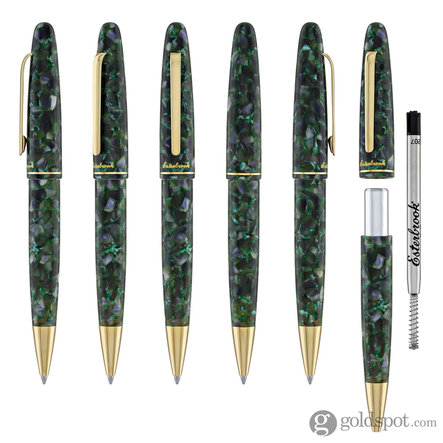 Esterbrook Estie Ballpoint Pen - Jurassic Color with Gold Trim | Premium Writing Instrument for Office, Business Gifts & Luxury Collectibles