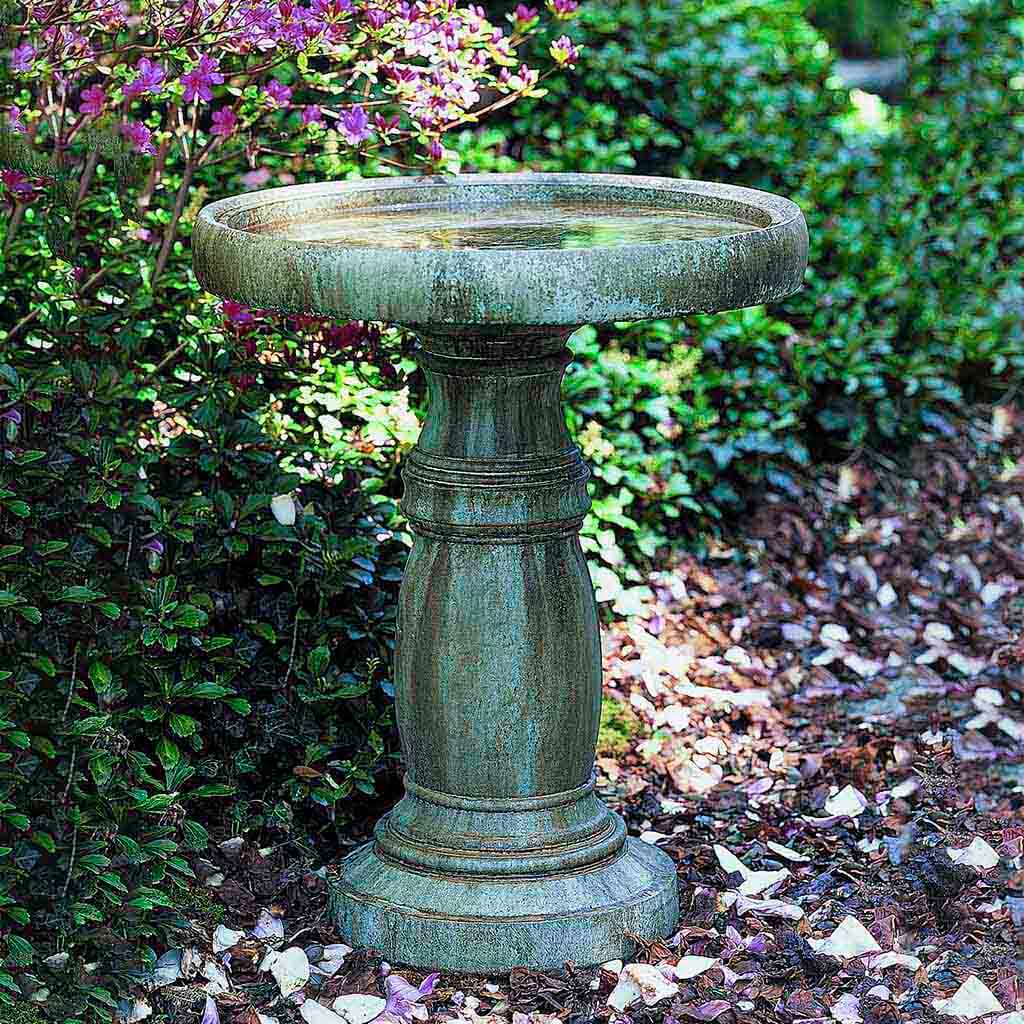 Campania International Classic Large Birdbath - Outdoor Garden Decor for Birds | Perfect for Backyard, Patio & Wildlife Habitat