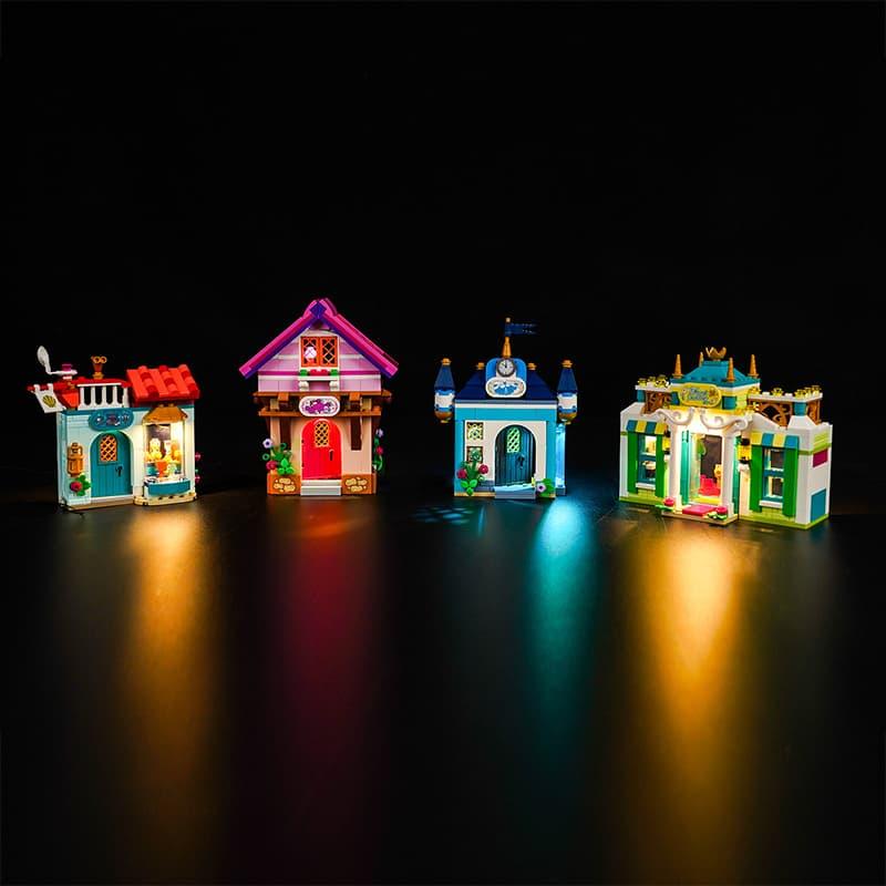 Best Light Kit for Lego Disney Princess Market Adventure 43246 - DIY Lighting Set for LEGO Disney Castle Building Blocks - Perfect for Night Display & Room Decor