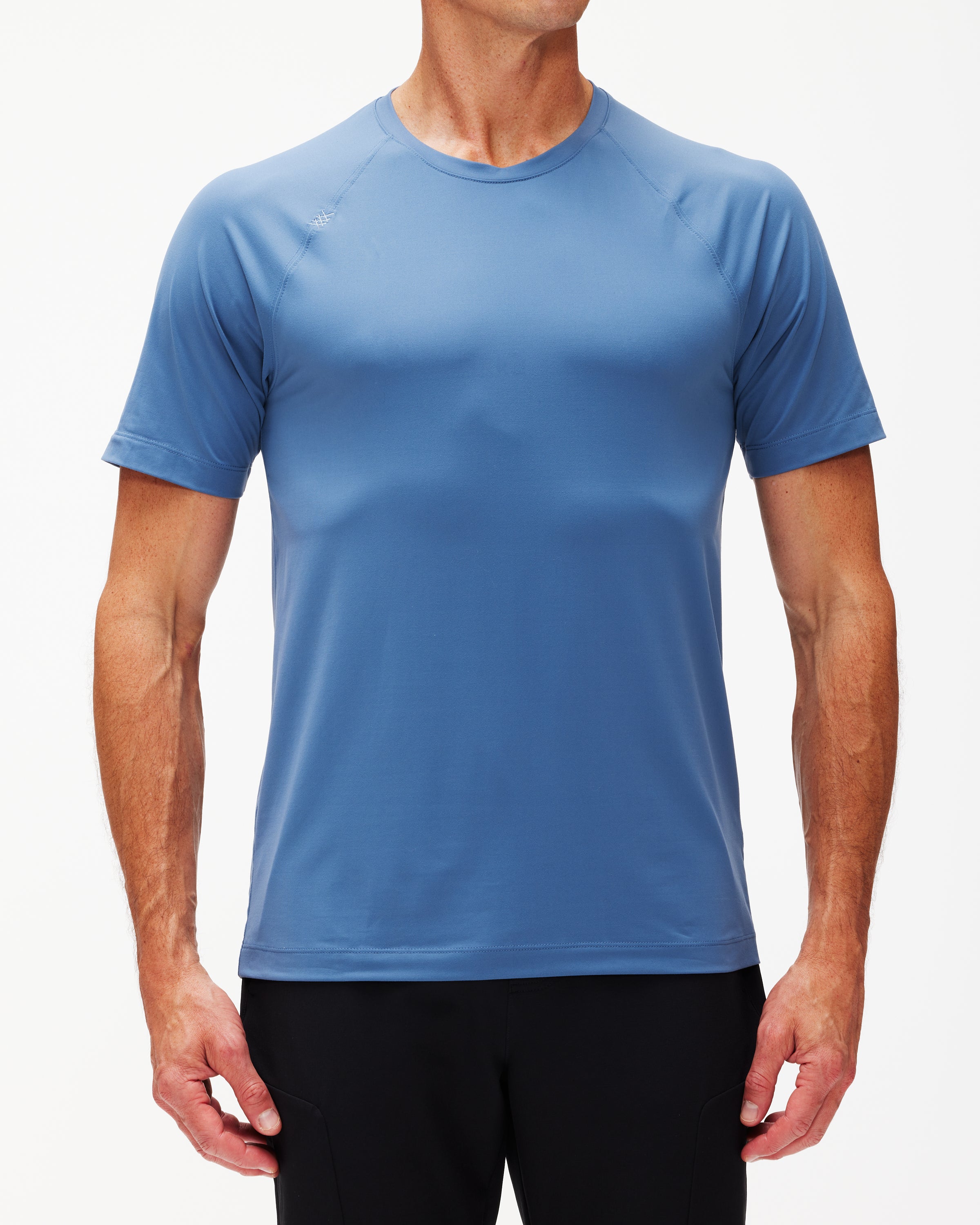 Rhone Reign Men's Performance Short Sleeve T-Shirt - Moisture Wicking & Breathable Workout Top for Gym, Running & Active Lifestyle