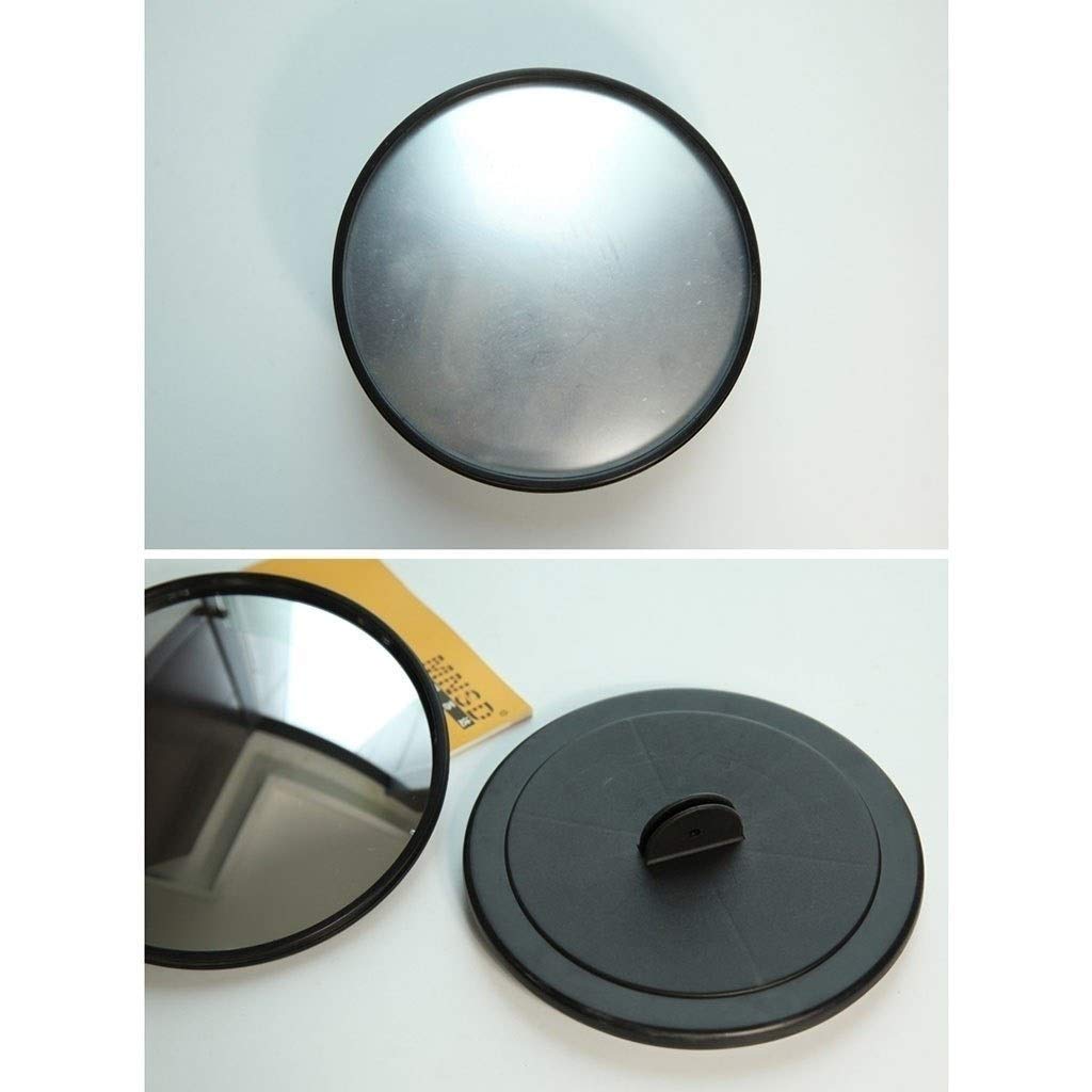 Portable Small Convex Safety Mirror - 21CM Black Blind Spot Monitor for Office & Home Use - Durable Office Furniture Accessory - Perfect for Parking Lots, Warehouses & Driveways