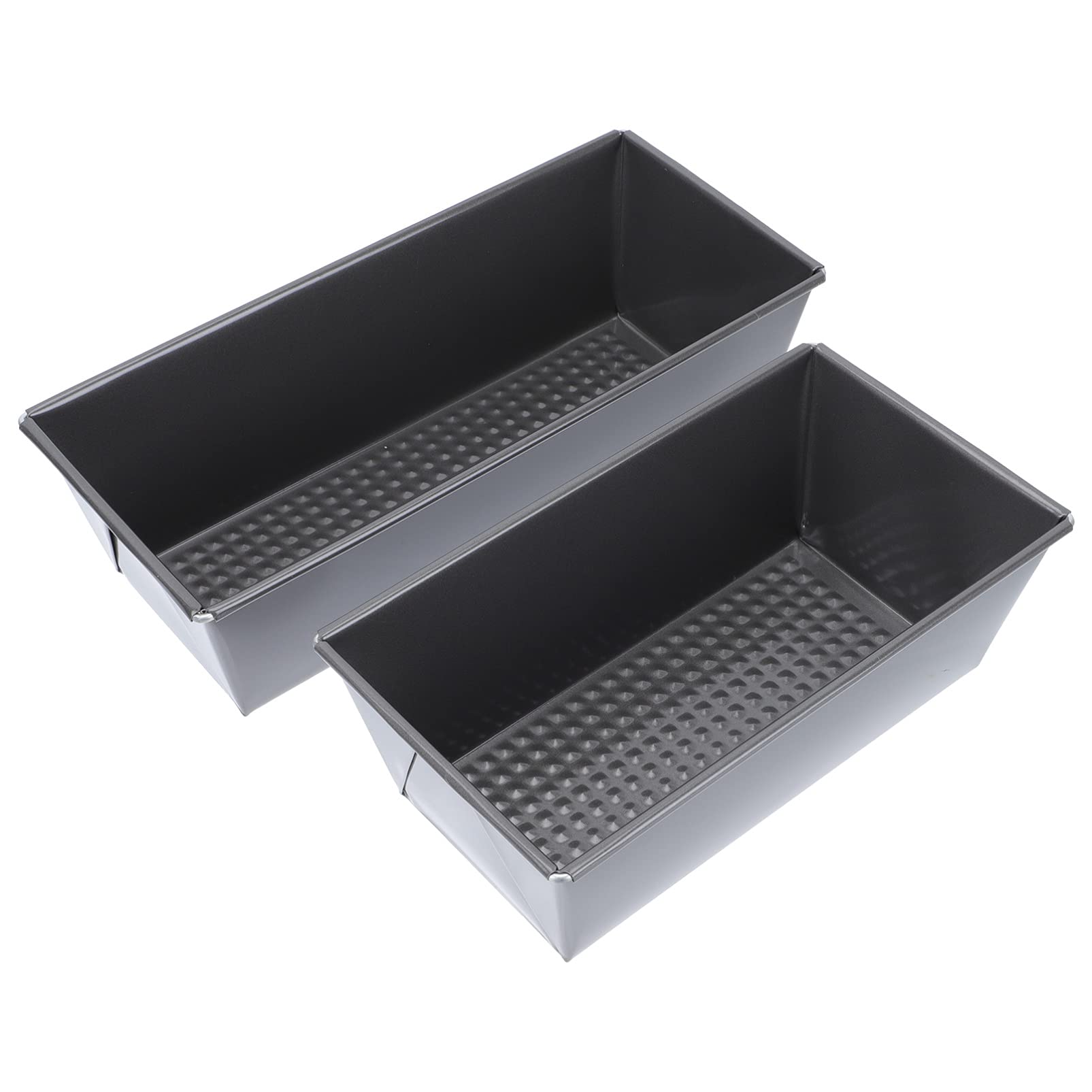 2-Piece Carbon Steel Non-Stick Bread Loaf Pan Set - Reusable Toast & Cake Baking Mold for Homemade Bread, Pastries & Desserts | Perfect for Kitchens, Bakeries & Coffee Shops