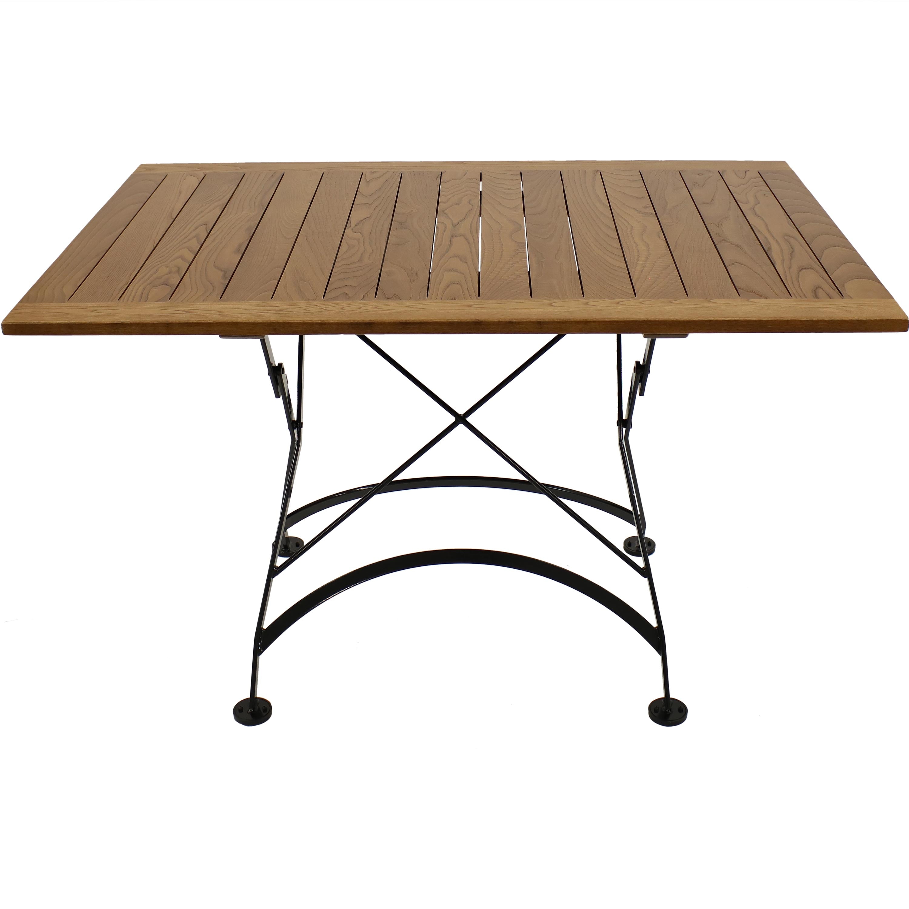 Sunnydaze European Chestnut Wood Folding Dining Table 48