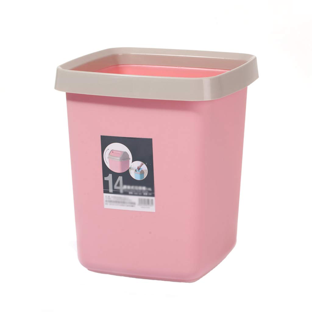 Creative Cartoon Trash Can - Pink Storage Bucket for Home, Bedroom, Living Room & Bathroom | Space-Saving Organizer for Waste Disposal & Decor