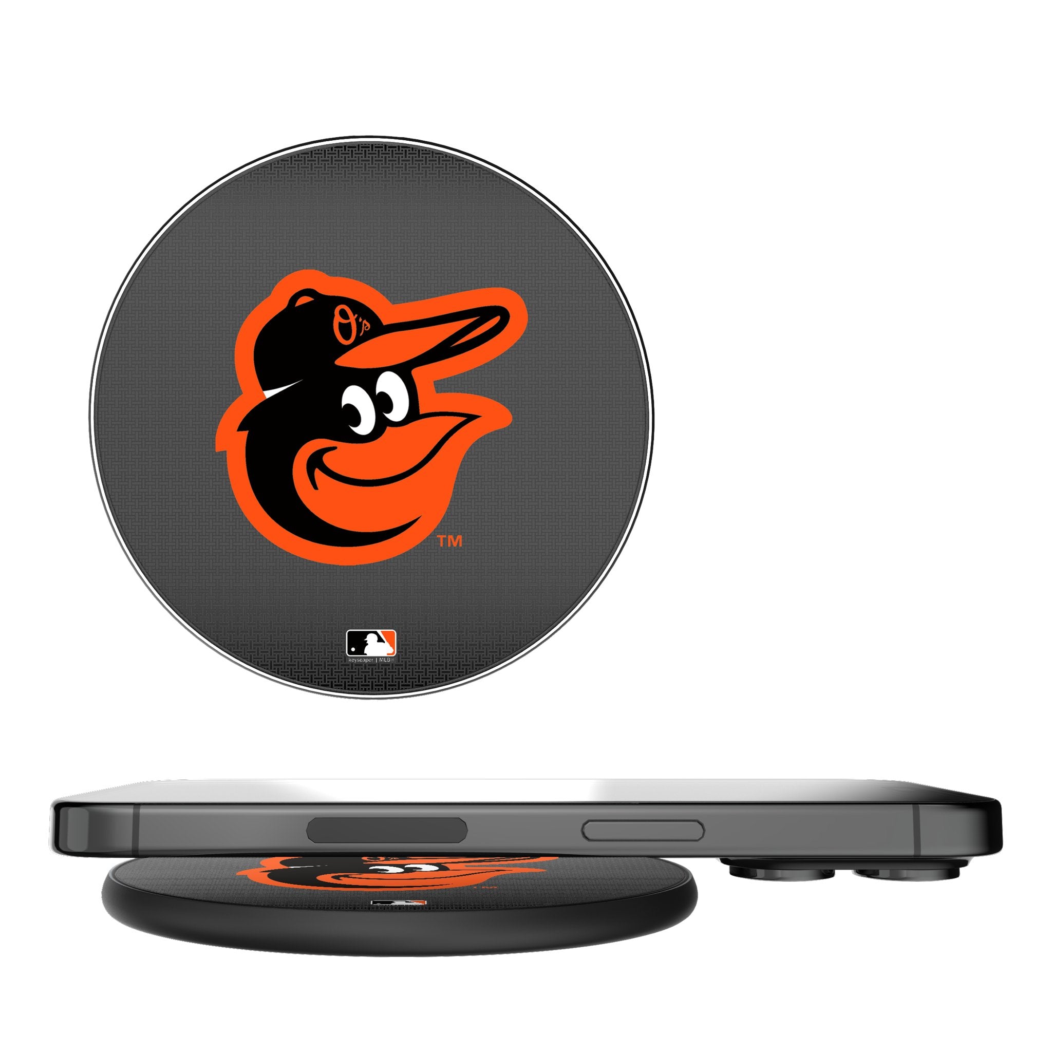 Baltimore Orioles Wireless Charger 15W Fast Charging Pad - Perfect for Bedside, Office & Travel