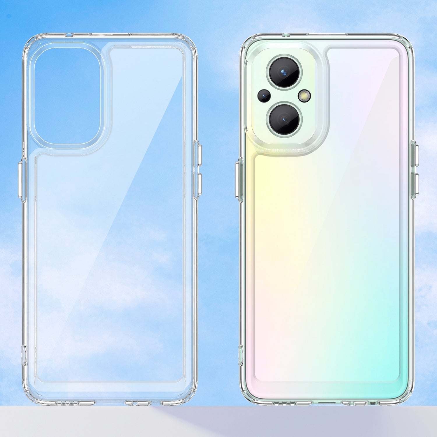 Premium Shockproof Case for OPPO Reno 8 Lite - Slim Protective Cover with Raised Edges | Perfect for Daily Use, Travel & Outdoor Activities