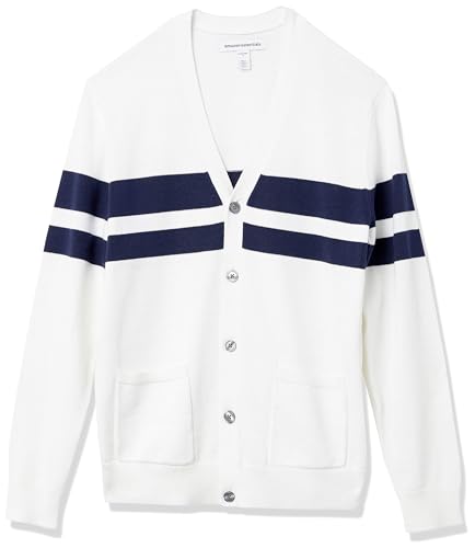 Navy White Rugby Stripe