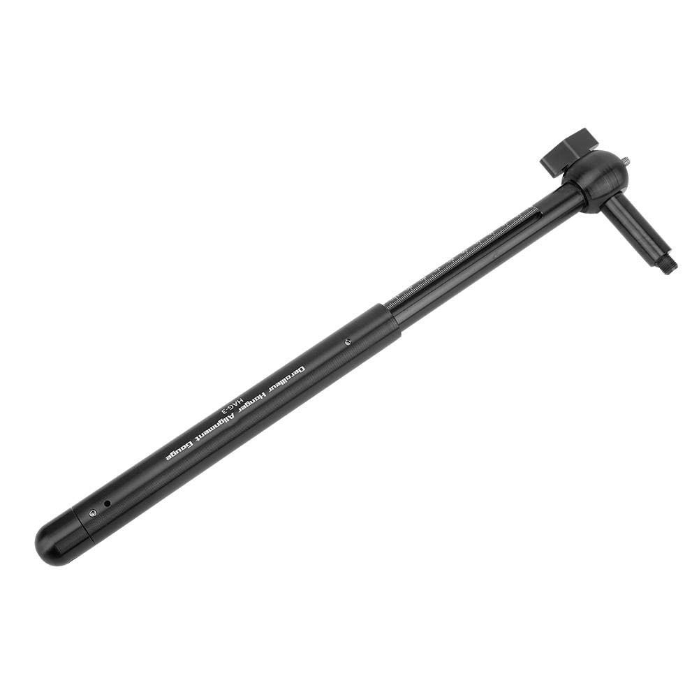 **Bike Hanger Alignment Tool - Derailleur Hanger Alignment Gauge, Telescopic Adjuster for Mountain & Road Bicycles (Black) - Perfect for Outdoor Cycling & Bike Maintenance**