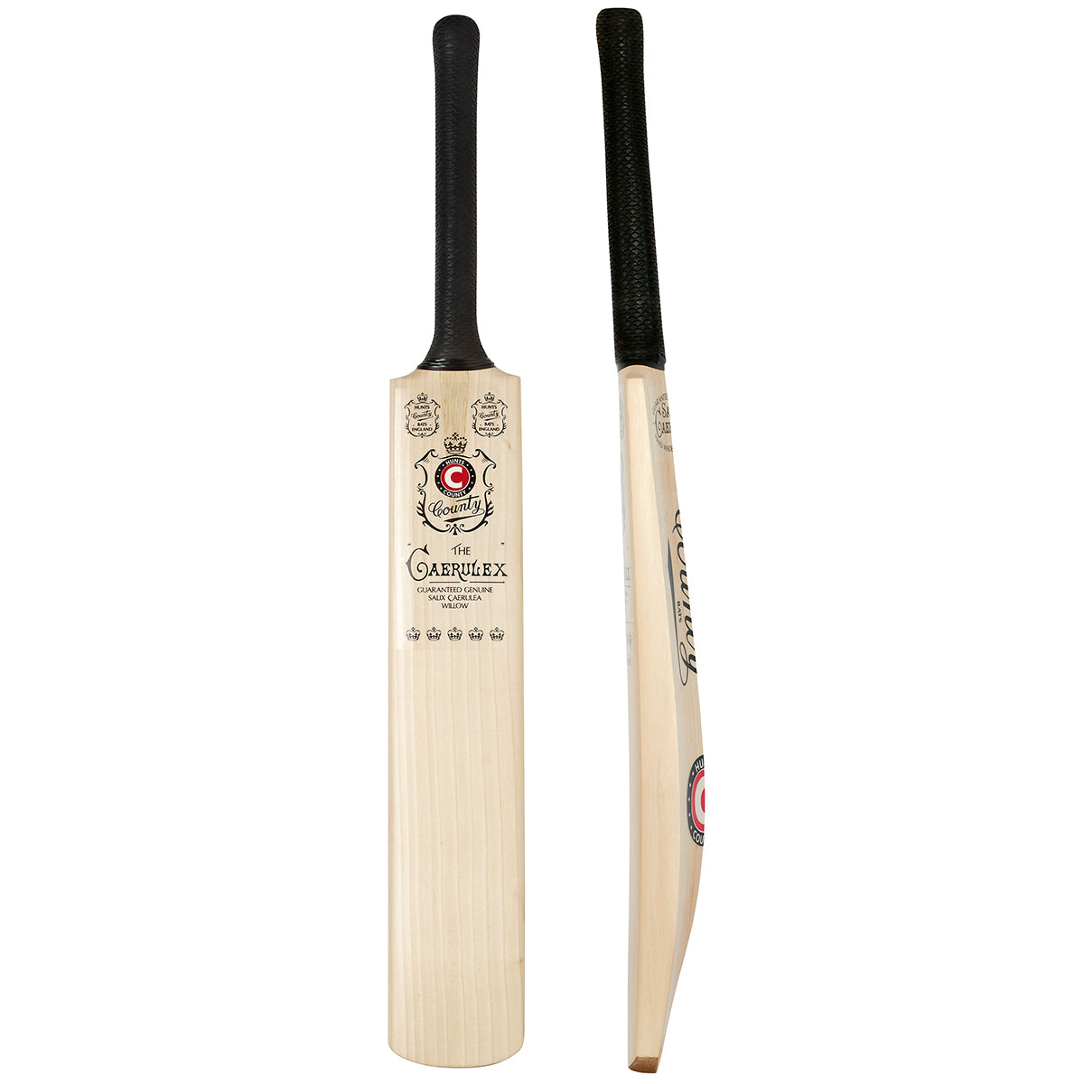 Hunts County Caerulex Special Cricket Bat - Premium English Willow Cricket Bat for Professional & Amateur Players - Perfect for Matches, Training & Practice Sessions