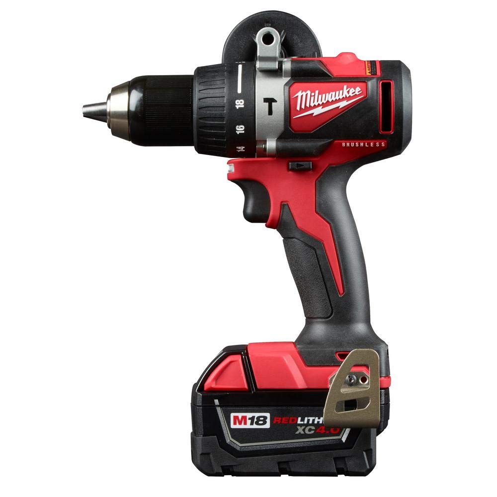 Milwaukee 2893-22CX M18 18V Lithium-Ion Brushless Cordless Hammer Drill & Impact Driver 2-Tool Combo Kit with Tool Bag (Non-Retail Packaging) - Perfect for Construction, DIY Projects & Home Repairs