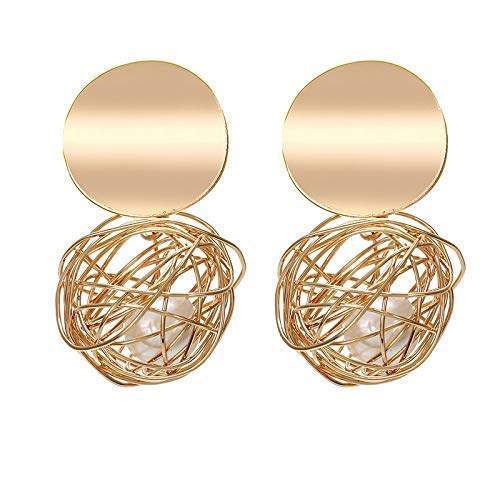 Elegant Brass and Crystal Drop Earrings for Women & Girls – Perfect for Parties, Weddings & Evening Events