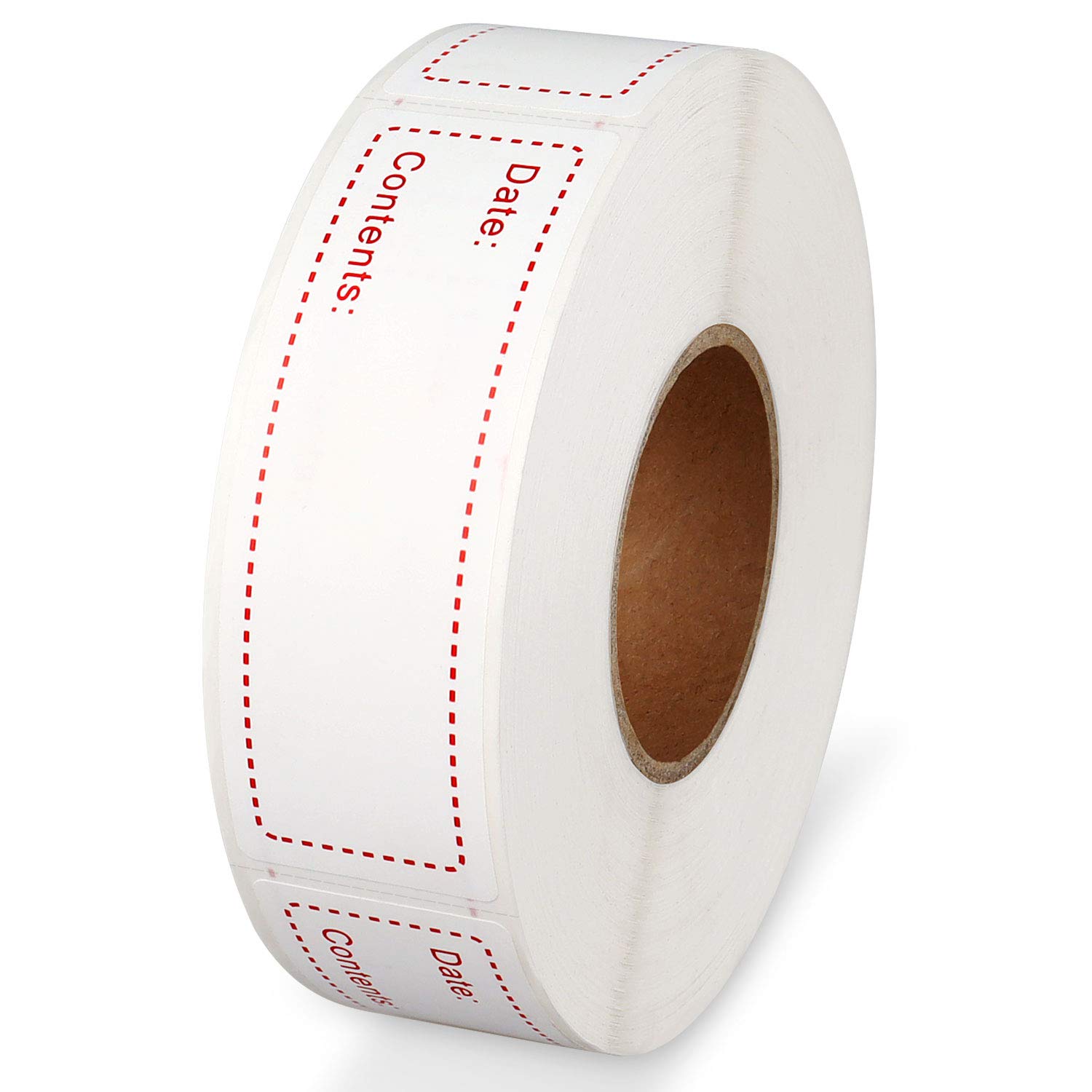 500pcs Removable Freezer Labels 1x3 Inch for Food Storage - Red Color, Perfect for Organizing Frozen Meals, Leftovers & Meal Prep Containers