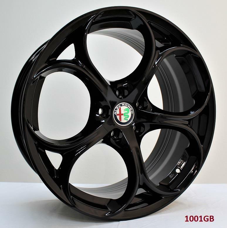 18-Inch Alloy Wheels for Alfa Romeo Giulia TI 2017 & Up - 5x110 Bolt Pattern - Perfect for Performance Upgrades & Stylish Customization