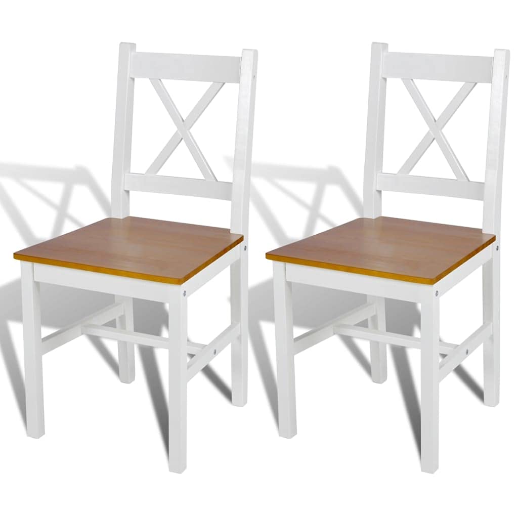 2 Pack Farmhouse Dining Chairs - Solid Wood Kitchen Chairs with Antique Brown Finish | Perfect for Dining Room, Breakfast Nook, Restaurant & Country Style Home Decor