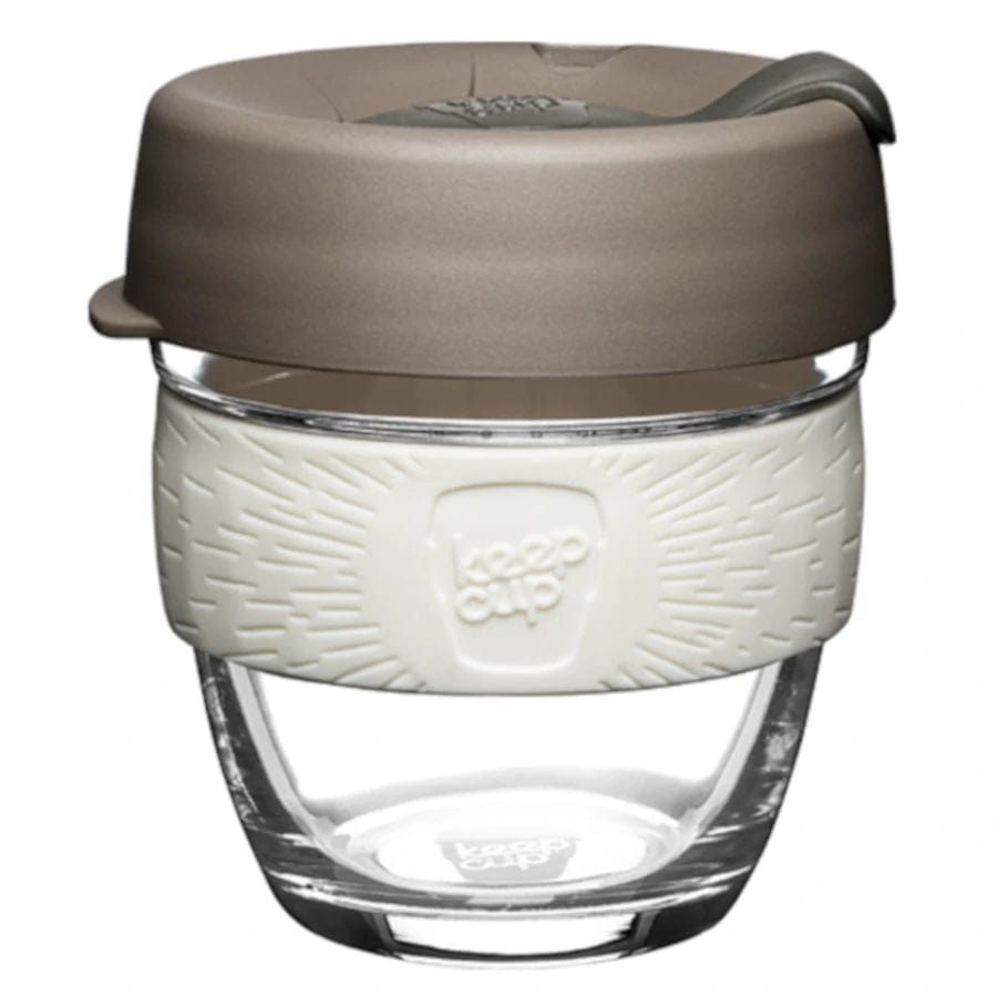 KeepCup Brew Glass Reusable Coffee Cup 8oz (240ml) - Perfect for Home Brewing, Office Use & Eco-Friendly Travel