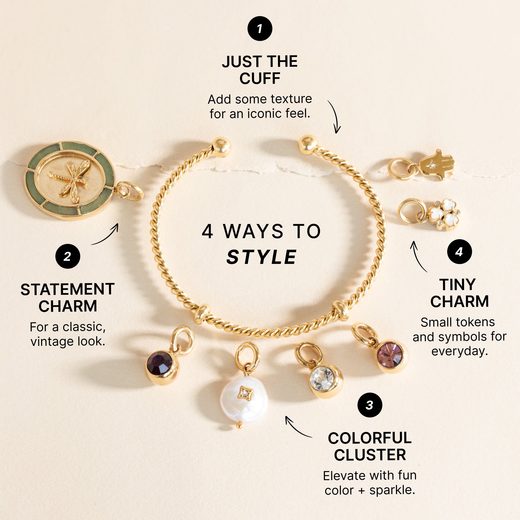 French Rope Charm Bracelet Cuff - Elegant Adjustable Bangle for Women | Perfect for Date Night, Wedding & Everyday Wear