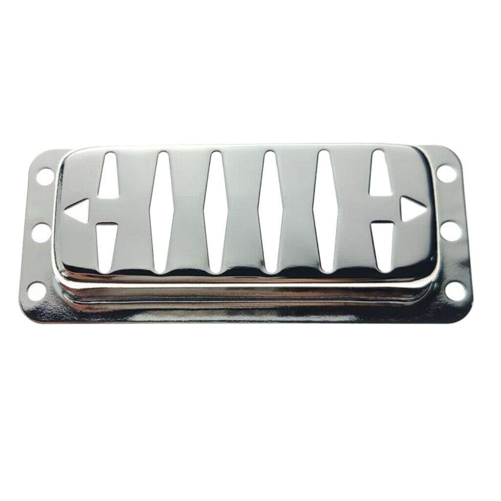 1pc Brass Electric Guitar Pickup Cover - Chrome Plated for Enhanced Tone & Durability | Perfect for Gibson, Fender & DIY Guitar Upgrades