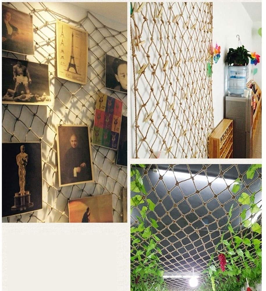 Heavy Duty Climbing Cargo Net - 4x5m (13x16ft) Treehouse Rope Ladder, Kids Playground Safety Net, Plant & Pet Protective Grid - Perfect for Backyard Adventures, Jungle Gyms, and Garden Protection