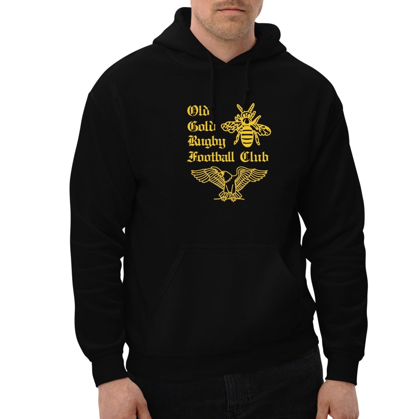 Old Gold RFC Heavy Blend Hoodie - Premium Comfort Hooded Sweatshirt for Men & Women | Cozy Winter Wear for Outdoor Activities & Casual Style