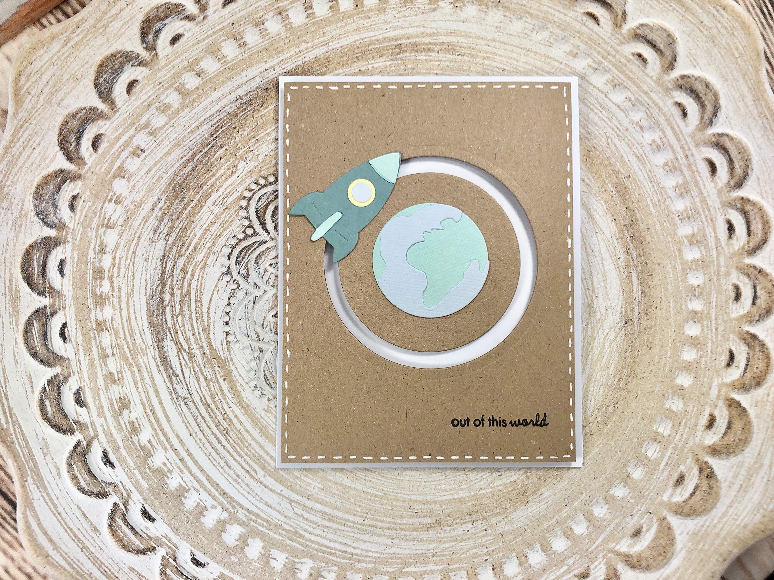 Sizzix Space Dies - One Size, Multicolor Crafting Die Cuts for Scrapbooking, Card Making & DIY Projects