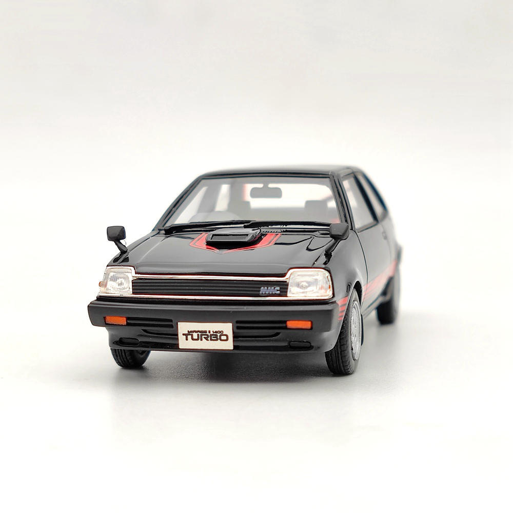 1/43 Scale Mitsubishi Mirage II 1400 Turbo 1982 HS302 Resin Diecast Model Car - Collector's Edition for Display & Racing Enthusiasts