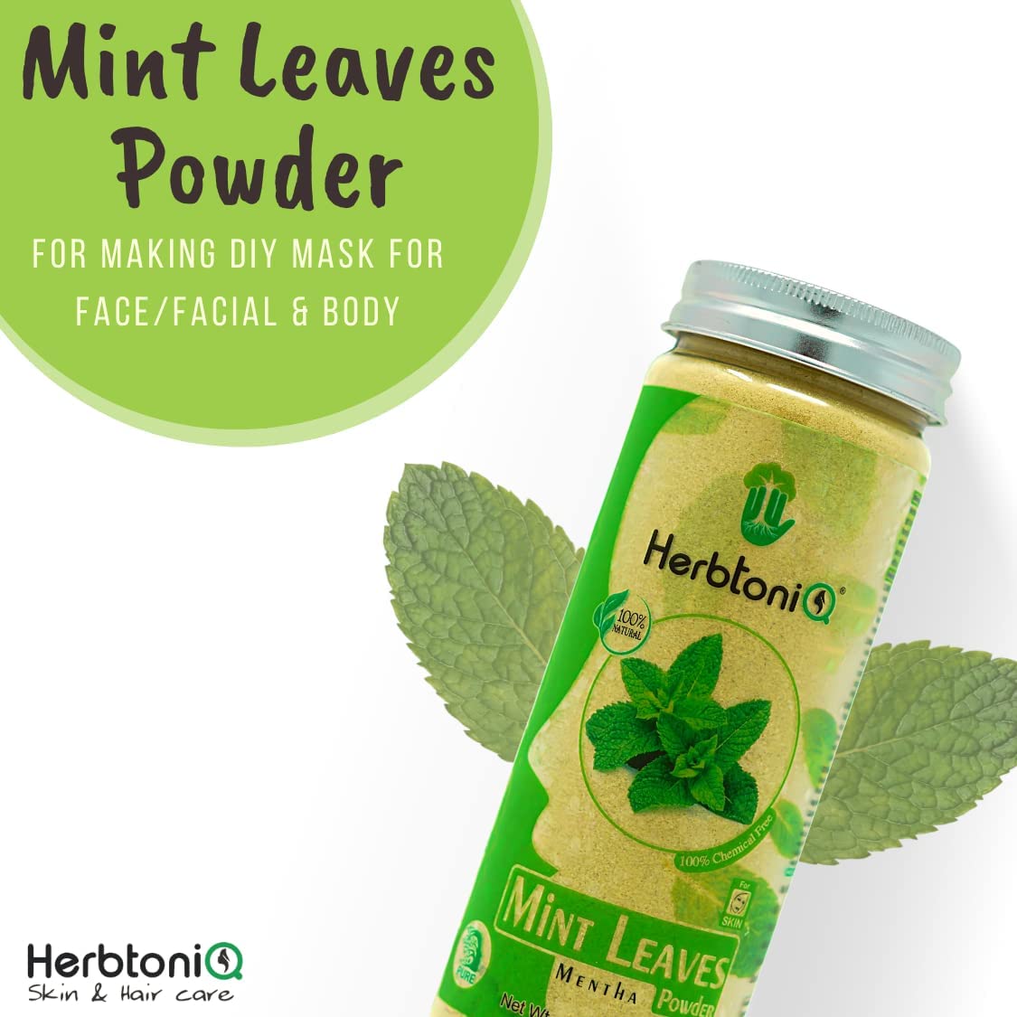 HerbtoniQ Natural Face Pack Powder Set - Kaolin Clay, Beetroot, Potato, Mint, Neem & Orange Peel Powder | DIY Glowing Face Mask, Cleanser, Scrub & Body Treatment | 100% Pure & Organic | 6-in-1 Combo (1000g) | Perfect for Spa Day, Skincare Routine & At-Home Beauty Treatments