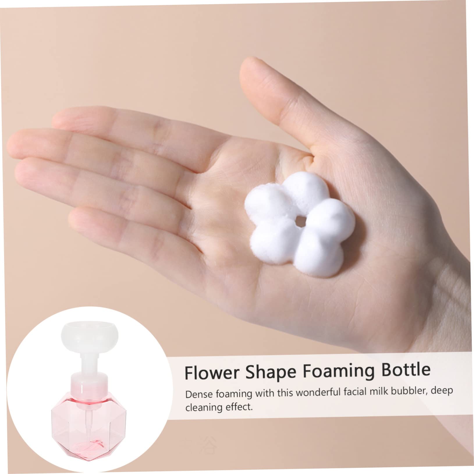 Pink Bubble Foaming Soap Dispenser - Compact & Stylish Hand Soap Bubbler Tool for Bathroom, Kitchen & Kids' Playtime
