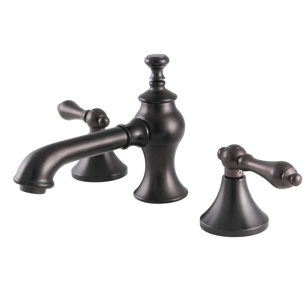 Kingston Brass KC7065AL Vintage Widespread Bathroom Faucet - Oil Rubbed Bronze Finish - 8