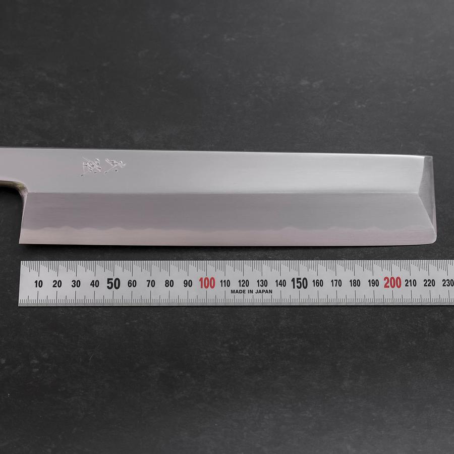 Premium Usuba Knife - Japanese White Steel #1 Mirror Finish, Buffalo Walnut Handle 240mm - Perfect for Sushi, Vegetables & Precision Cutting in Professional Kitchens