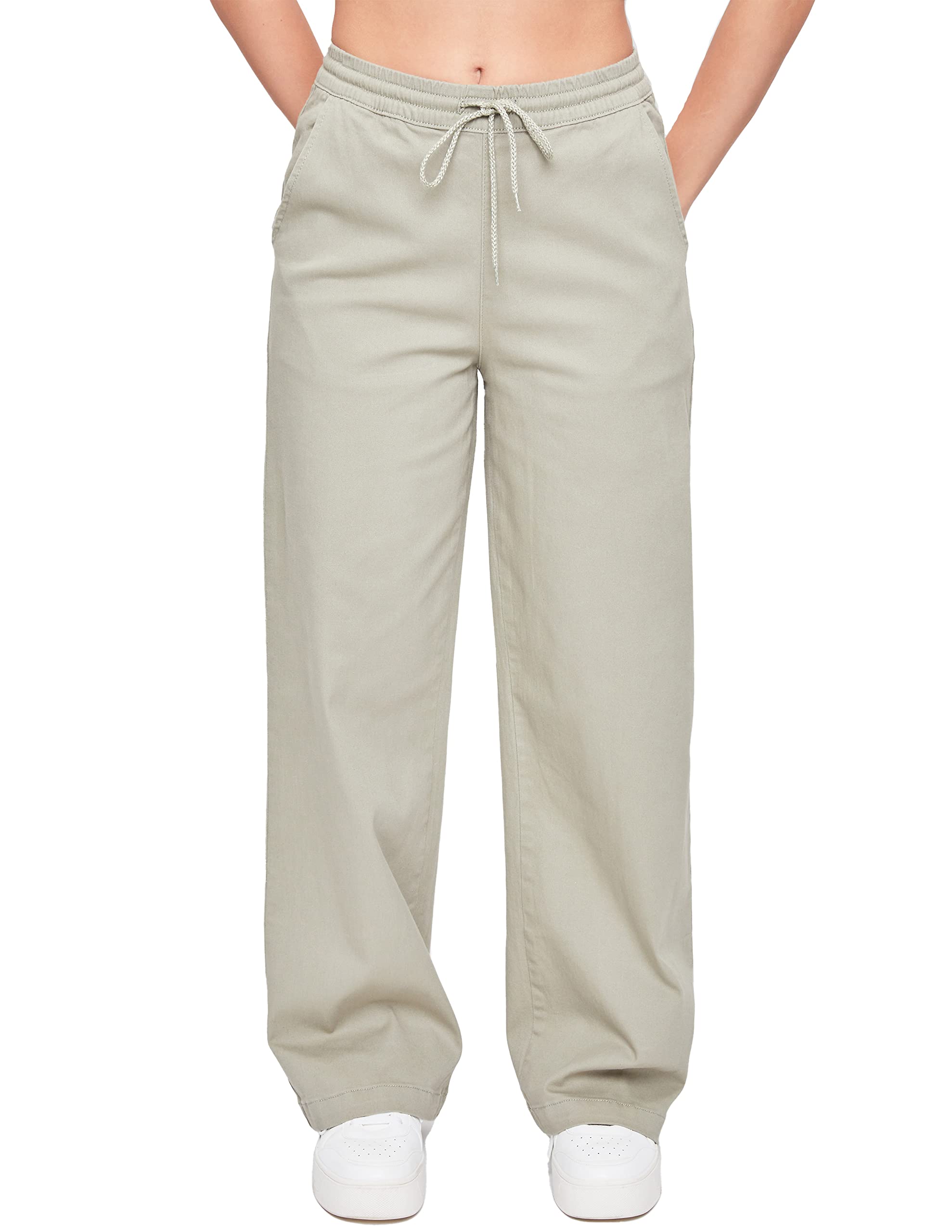 YMI Women's High Waisted Wide Leg Jogger Jeans - Stretchy Comfort Fit Casual Pants for Lounge, Work & Everyday Wear