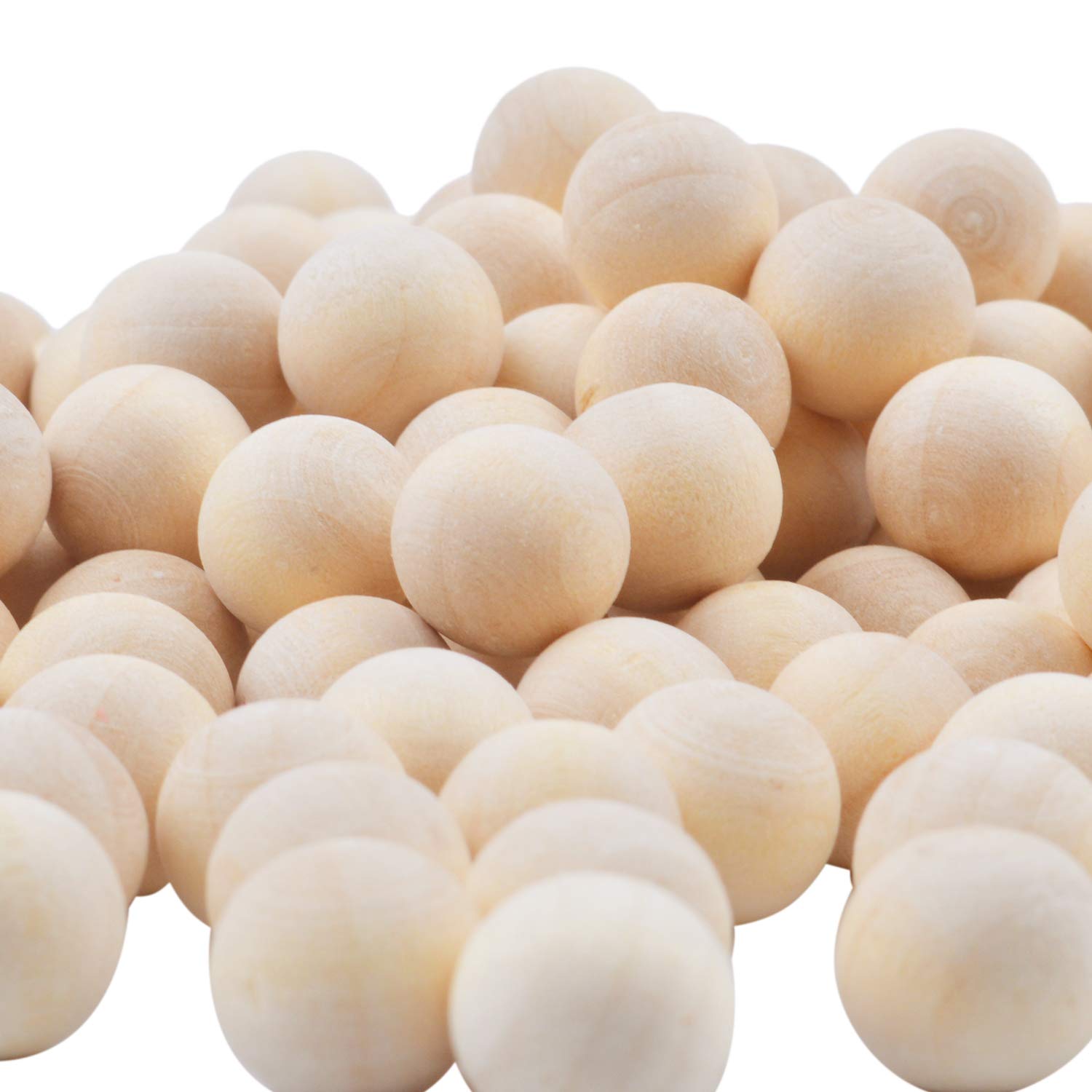 Jdesun 200-Piece Unfinished Wooden Balls for DIY Crafts - 0.4 Inch Mini Round Wooden Beads - Perfect for Christmas Ornaments, Jewelry Making, Home Decor & Kids Art Projects